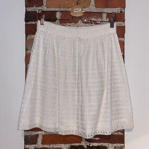 White Summer Skirt from Loft